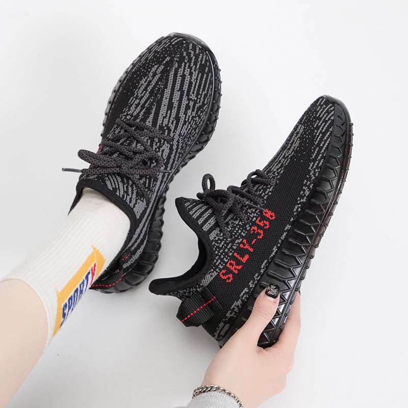 Kokosų bateliai Fly-Knit, kvėpuojantys, lengvi sportbačiai - apvali nosis, vidutinio aukščio kulnas 3-5 cm