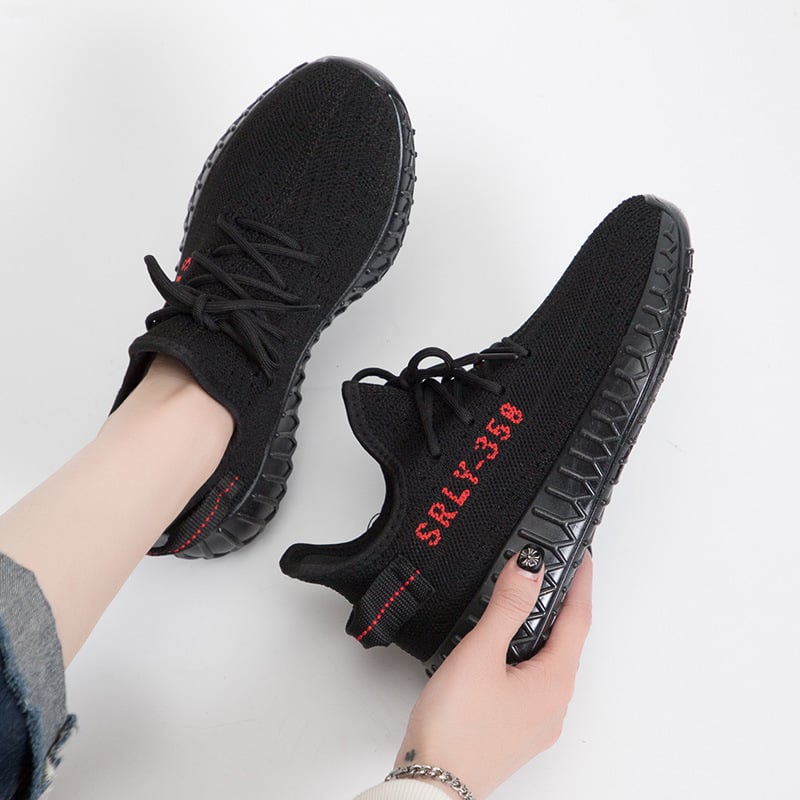 Kokosų bateliai Fly-Knit, kvėpuojantys, lengvi sportbačiai - apvali nosis, vidutinio aukščio kulnas 3-5 cm