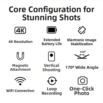 Mountain Dog G10 sporta kamera motocikliem, ūdensizturīga, vlog kamera, 16 MP, TF atmiņas karte, 2 stundu darbības laiks