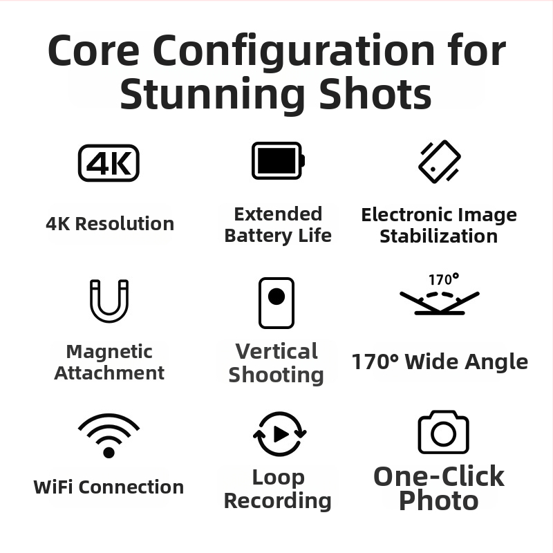 Mountain Dog G10 veiksmo kamera sportui ir motociklams, atspari vandeniui, vlog įrašams, 16 MP, TF kortelė, 2 valandų baterijos veikimas