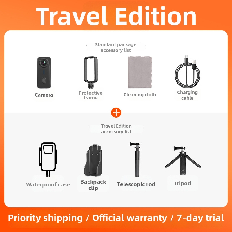 Mountain Dog G10 sporta kamera motocikliem, ūdensizturīga, vlog kamera, 16 MP, TF atmiņas karte, 2 stundu darbības laiks