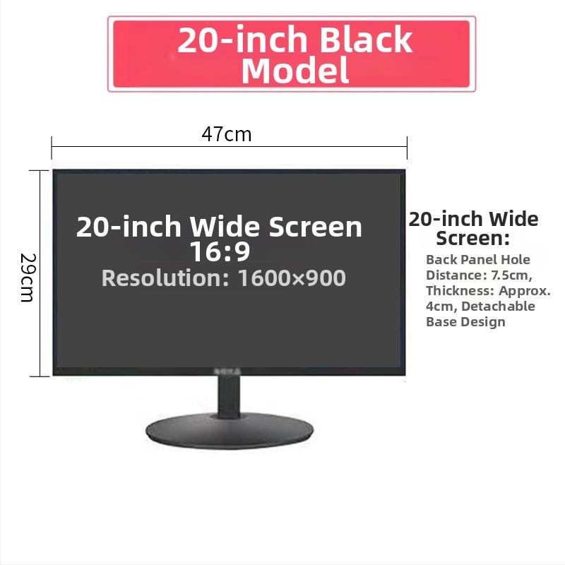 12HS LCD monitorius kompiuteriui — 1280x800 raiška, LCD ekranas, pakavimo parinktys 1–4