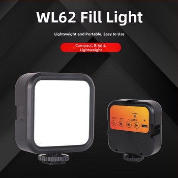 WL62 LED rasvjeta za dopunu za mobitel i kameru na stativu, 5W, 3.7V, stolna uporaba