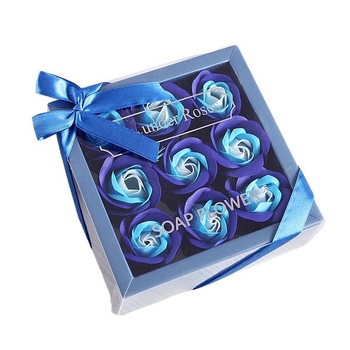 Mydlové kvety v darčekovej krabici, 9 ruží • Materiál: mydlové kvety; Druh: ruža; Balenie: darčeková krabica; Značka: Yuqi; Vhodné príležitosti: narodeniny, Valentín, Deň matiek, Deň detí, Deň žien