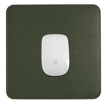 Bőr kétoldalas egérpad, modell SA52801, vízálló asztali párna, logóval ellátva