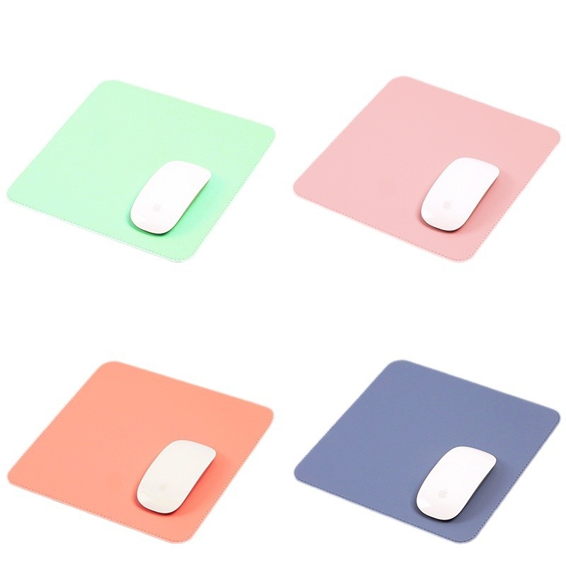 Bőr kétoldalas egérpad, modell SA52801, vízálló asztali párna, logóval ellátva