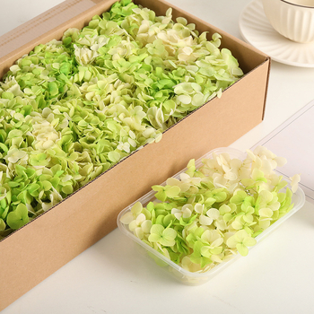 Set DIY pentru artă florală cu Hydrangea din flori uscate și permanente, design gradient, pentru nunți și teambuilding