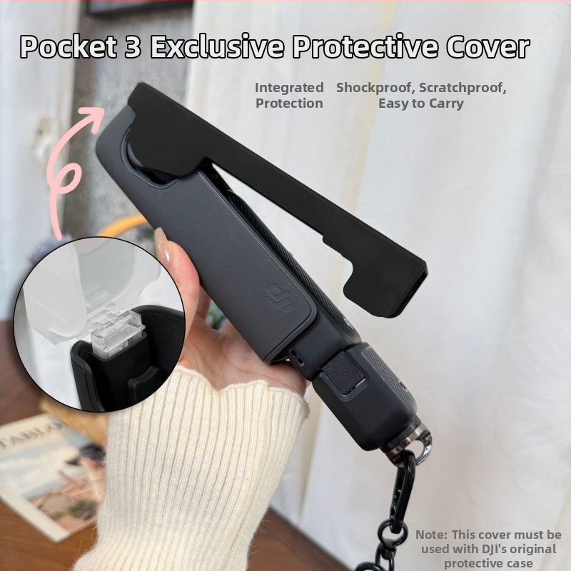 Ochranný obal pre DJI Pocket 3 z velúr materiálu, kryt objektívu, možnosť vlastného loga, celoštátna záruka