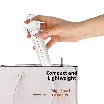 Mini galda statīvs atlocāms, no alumīnija sakausējuma, piemērots viedtālrunim un bezspoguļkamerai