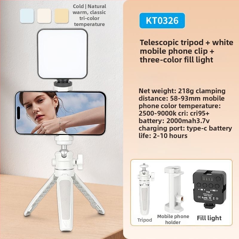 Mini galda statīvs atlocāms, no alumīnija sakausējuma, piemērots viedtālrunim un bezspoguļkamerai