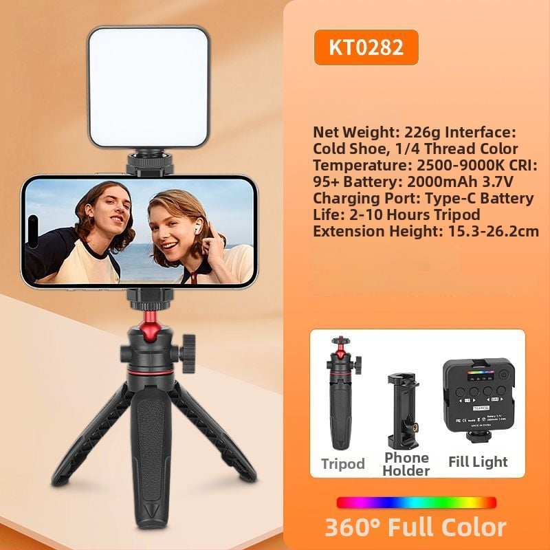 Mini galda statīvs atlocāms, no alumīnija sakausējuma, piemērots viedtālrunim un bezspoguļkamerai