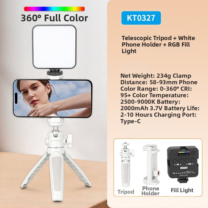 Mini galda statīvs atlocāms, no alumīnija sakausējuma, piemērots viedtālrunim un bezspoguļkamerai