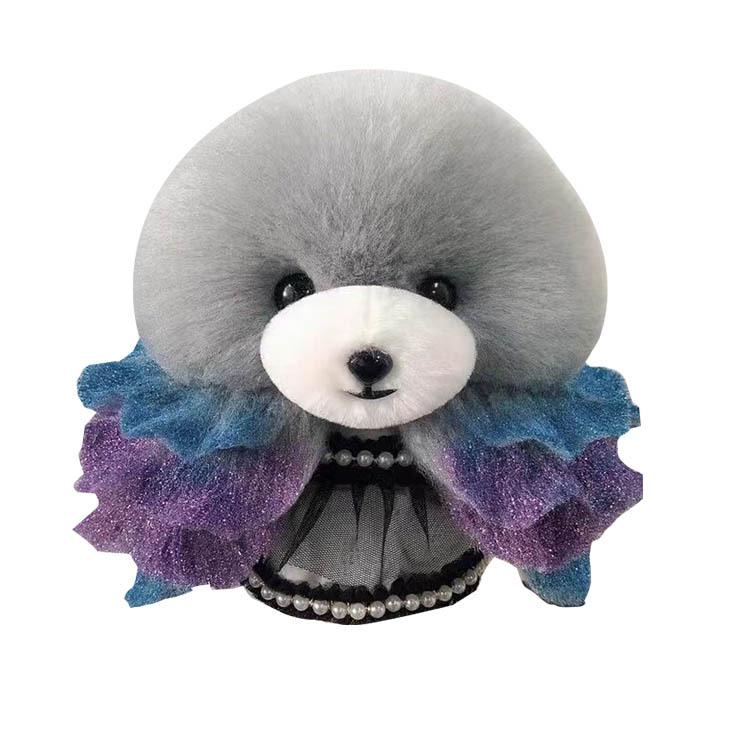 Model de câine pentru instruire cu schelet standard și blană completă; materiale: lână sintetică și plastic