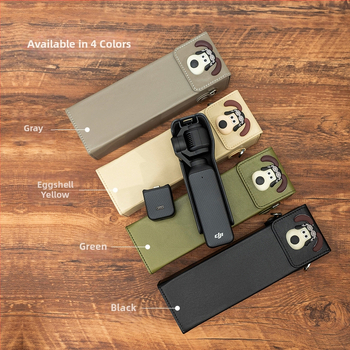 Θήκη Osmo Pocket 3 για κάμερα – εξωτερικό συνθετικό δέρμα, επένδυση από καμβά, ζώνη crossbody, unisex