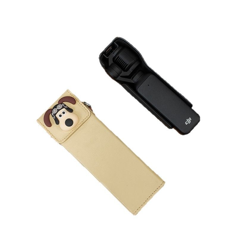 Θήκη Osmo Pocket 3 για κάμερα – εξωτερικό συνθετικό δέρμα, επένδυση από καμβά, ζώνη crossbody, unisex