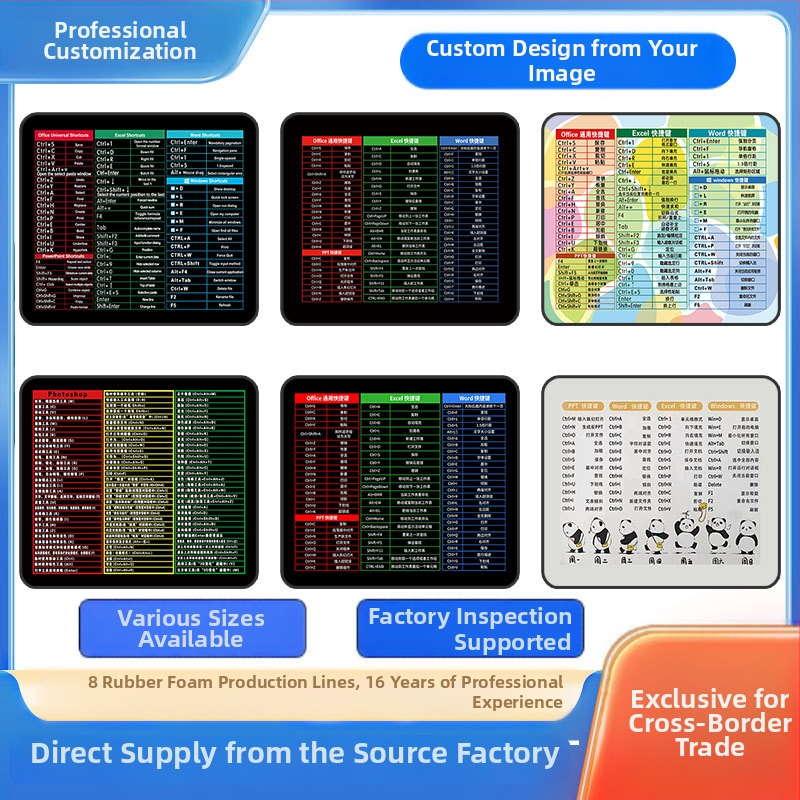 Malá podložka pod myš z prírodnej gumy, protišmytová plocha, tlač tepelným transferom, jednostranná