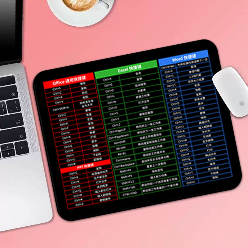 Malá podložka pod myš z prírodnej gumy, protišmytová plocha, tlač tepelným transferom, jednostranná