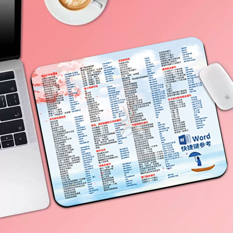 Malá podložka pod myš z prírodnej gumy, protišmytová plocha, tlač tepelným transferom, jednostranná