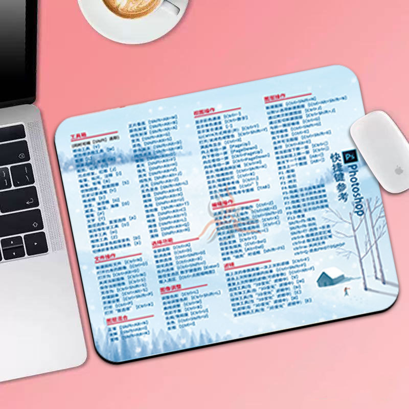 Malá podložka pod myš z prírodnej gumy, protišmytová plocha, tlač tepelným transferom, jednostranná