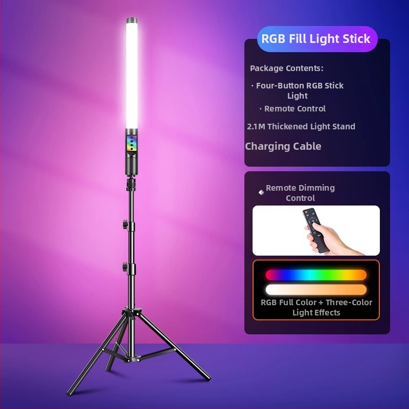 Φορητός φωτισμός φωτογράφισης HM-BD με RGB LED, 10W, ρυθμιζόμενος, RGB φωτισμός, ανεξάρτητη τροφοδοσία Type-C, εμβέλεια 1–2 m