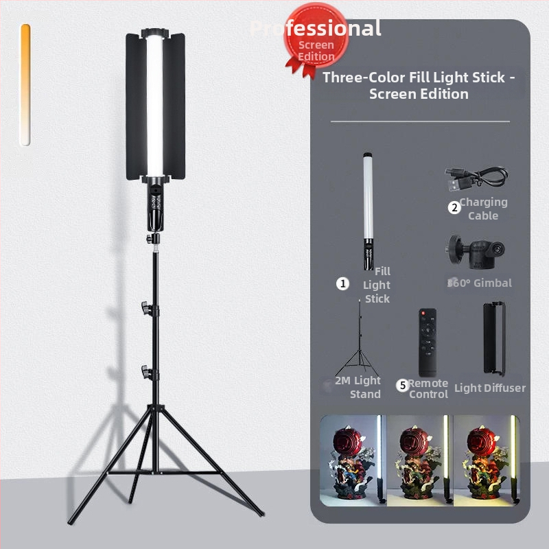 Φορητός φωτισμός φωτογράφισης HM-BD με RGB LED, 10W, ρυθμιζόμενος, RGB φωτισμός, ανεξάρτητη τροφοδοσία Type-C, εμβέλεια 1–2 m