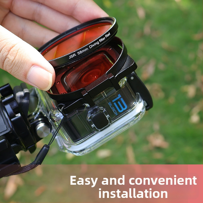 GoPro Hero8-11 sukeldumisfiltri lisaseadmed, virnastatava disainiga, JUNESTAR GP9FZ58