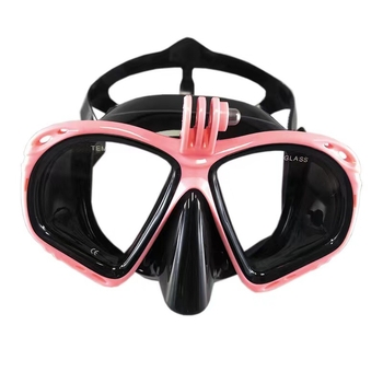 Μάσκα κατάδυσης από σιλικόνη με υποδοχή κάμερας για GoPro και Yi action κάμερες