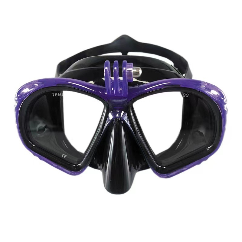 Μάσκα κατάδυσης από σιλικόνη με υποδοχή κάμερας για GoPro και Yi action κάμερες