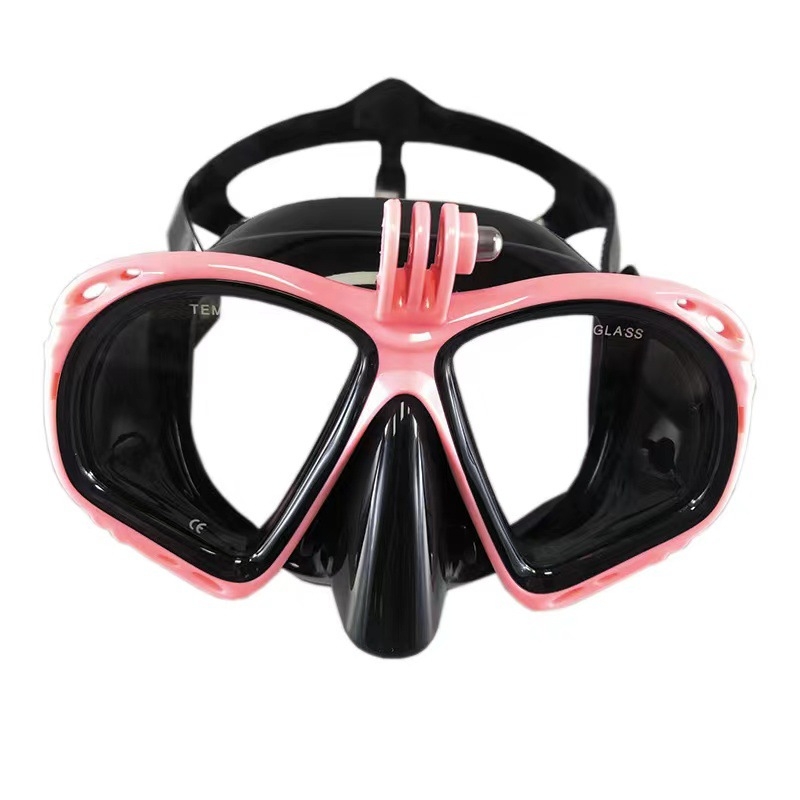 Μάσκα κατάδυσης από σιλικόνη με υποδοχή κάμερας για GoPro και Yi action κάμερες