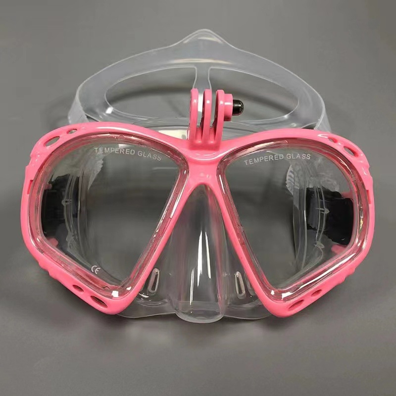 Μάσκα κατάδυσης από σιλικόνη με υποδοχή κάμερας για GoPro και Yi action κάμερες