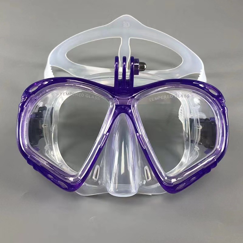 Μάσκα κατάδυσης από σιλικόνη με υποδοχή κάμερας για GoPro και Yi action κάμερες