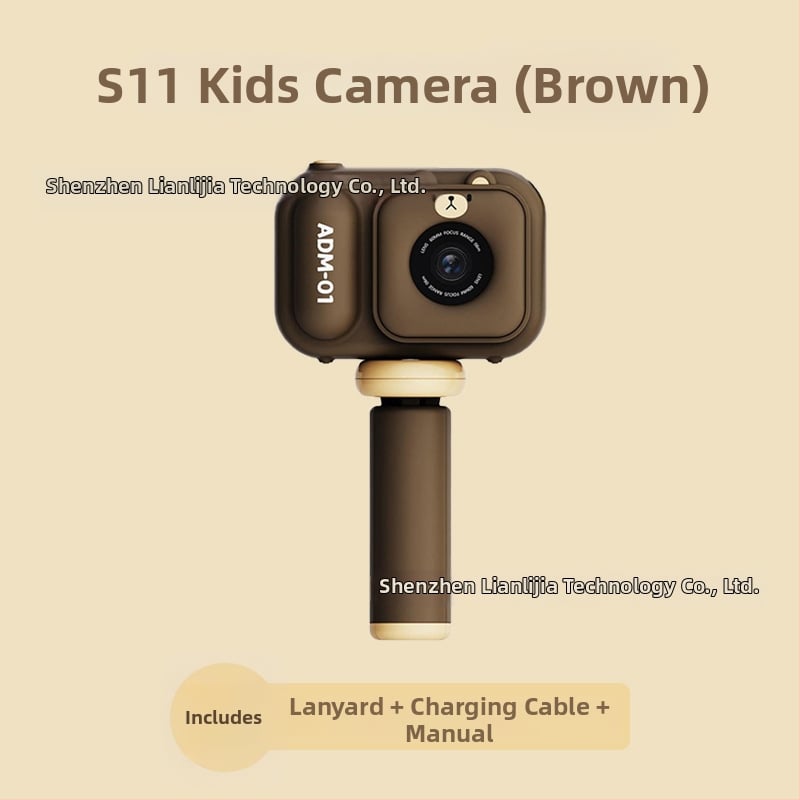 Παιδική ψηφιακή κάμερα S11 – οθόνη LCD 2.4''; TF κάρτα αποθήκευση; διάρκεια μπαταρίας 1–3 ώρες; λειτουργίες: βίντεο, φωτογραφίες, χρονομέτρηση, παιχνίδια