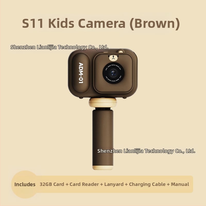 Παιδική ψηφιακή κάμερα S11 – οθόνη LCD 2.4''; TF κάρτα αποθήκευση; διάρκεια μπαταρίας 1–3 ώρες; λειτουργίες: βίντεο, φωτογραφίες, χρονομέτρηση, παιχνίδια