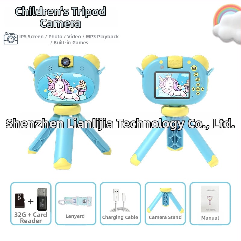 Παιδική ψηφιακή κάμερα S11 – οθόνη LCD 2.4''; TF κάρτα αποθήκευση; διάρκεια μπαταρίας 1–3 ώρες; λειτουργίες: βίντεο, φωτογραφίες, χρονομέτρηση, παιχνίδια