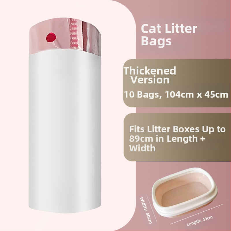 Σάκος απορριμμάτων γάτας με κορδόνι και λαβή, παχύτερο HDPE, κυλιόμενος σχεδιασμός