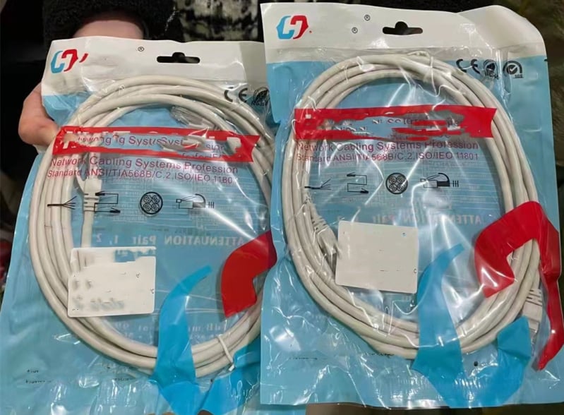 Καλώδιο Ethernet CAT6A, ολόκληρος χαλκός, στριφτό ζεύγος, 100 Mbps