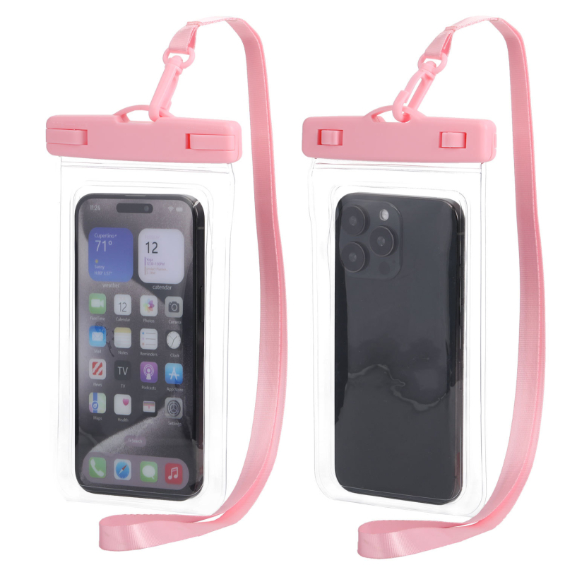 Husă impermeabilă pentru telefon pentru scufundări și activități în aer liber, material PVC, compatibilă cu ecranul tactil, rezistență la apă nivel 8