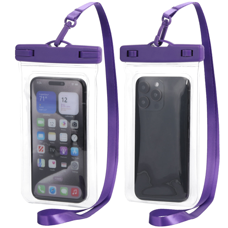 Husă impermeabilă pentru telefon pentru scufundări și activități în aer liber, material PVC, compatibilă cu ecranul tactil, rezistență la apă nivel 8