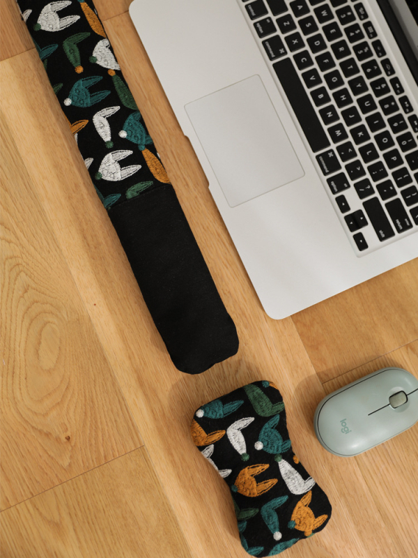 Sprijin pentru încheietură pentru tastatură și mouse, cu design detașabil, din material textil, stil lux ușor