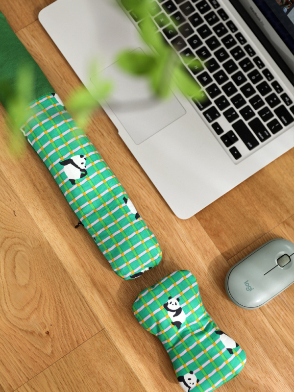 Sprijin pentru încheietură pentru tastatură și mouse, cu design detașabil, din material textil, stil lux ușor