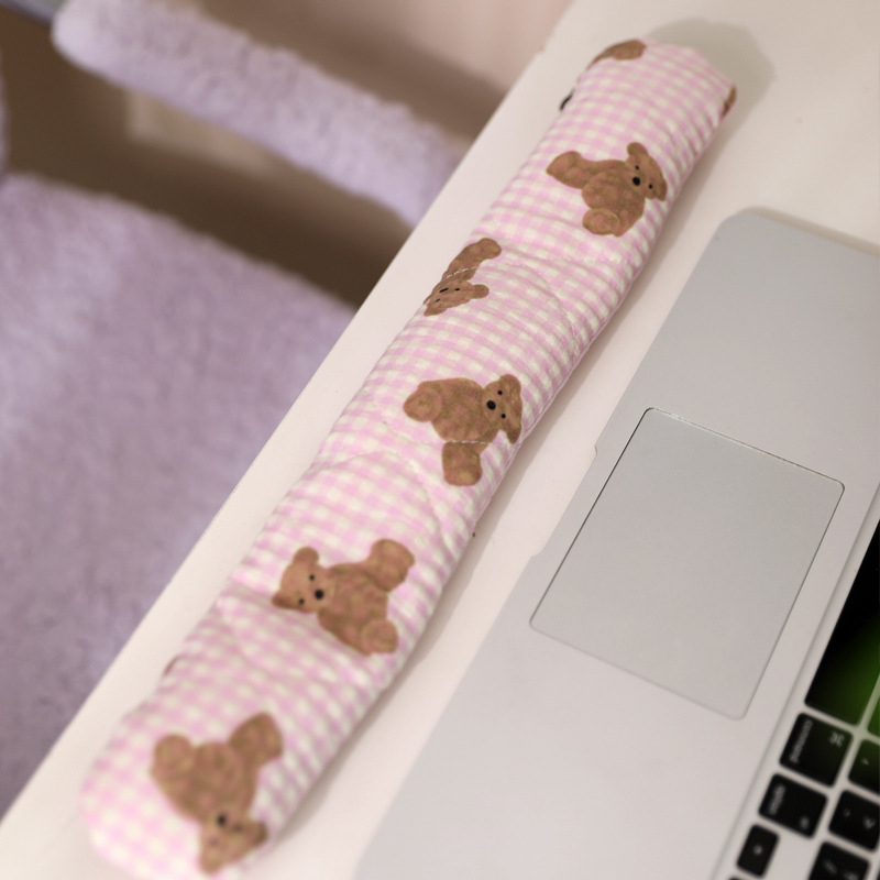 Sprijin pentru încheietură pentru tastatură și mouse, cu design detașabil, din material textil, stil lux ușor