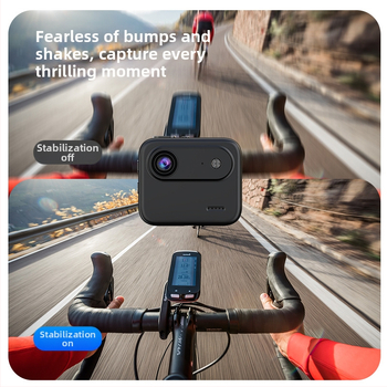 Y360 sporta kamera ar apgriežamu ekrānu, 4K video, stabilizācija, 143° platleņķa skats, 2,0 collu LCD