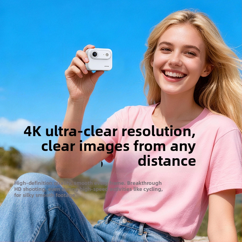 Y360 sporto kamera su pasukamu ekranu, 4K įrašas, vaizdo stabilizacija, 143° platus kampas, 2,0 colių LCD