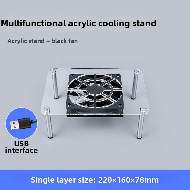 Atlīdzasēšanas statīvs maršrutētājam un modemam | ABS materiāls | 2 siltumvadi | 2 USB porti | Gaisa dzesēšana | Kluss dizains