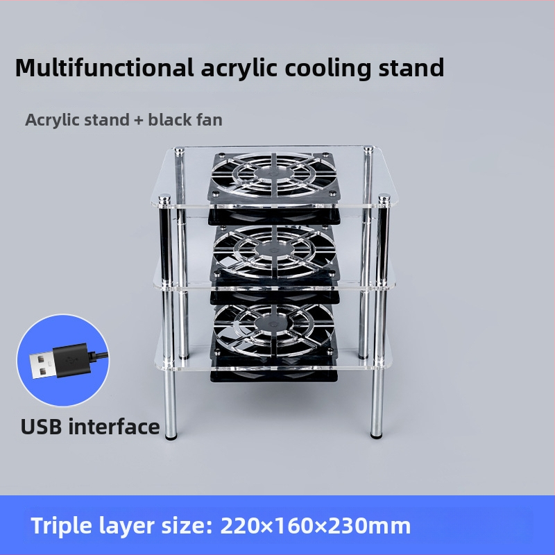 Atlīdzasēšanas statīvs maršrutētājam un modemam | ABS materiāls | 2 siltumvadi | 2 USB porti | Gaisa dzesēšana | Kluss dizains