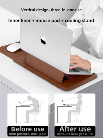 Калъф за лаптоп Tykson PU — водоустойчив, износоустойчив, защита от удари, PU подплата, градски стил