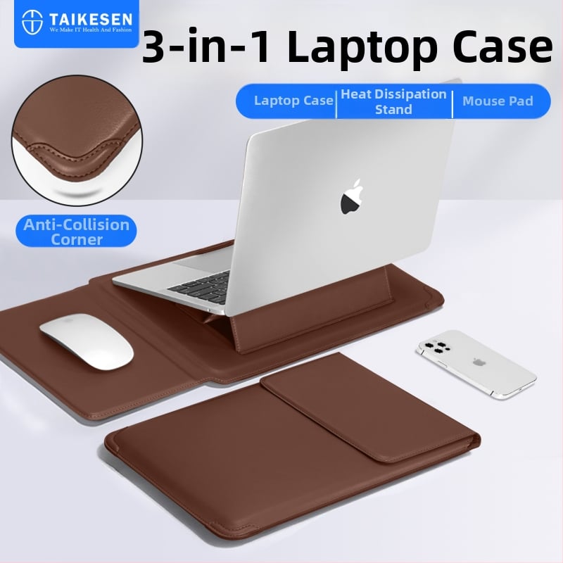 Калъф за лаптоп Tykson PU — водоустойчив, износоустойчив, защита от удари, PU подплата, градски стил