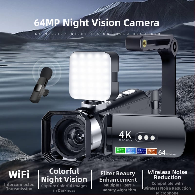 D9 ενσωματωμένη κάμερα με νυχτερινή όραση, 4K βίντεο και WiFi εγγραφή