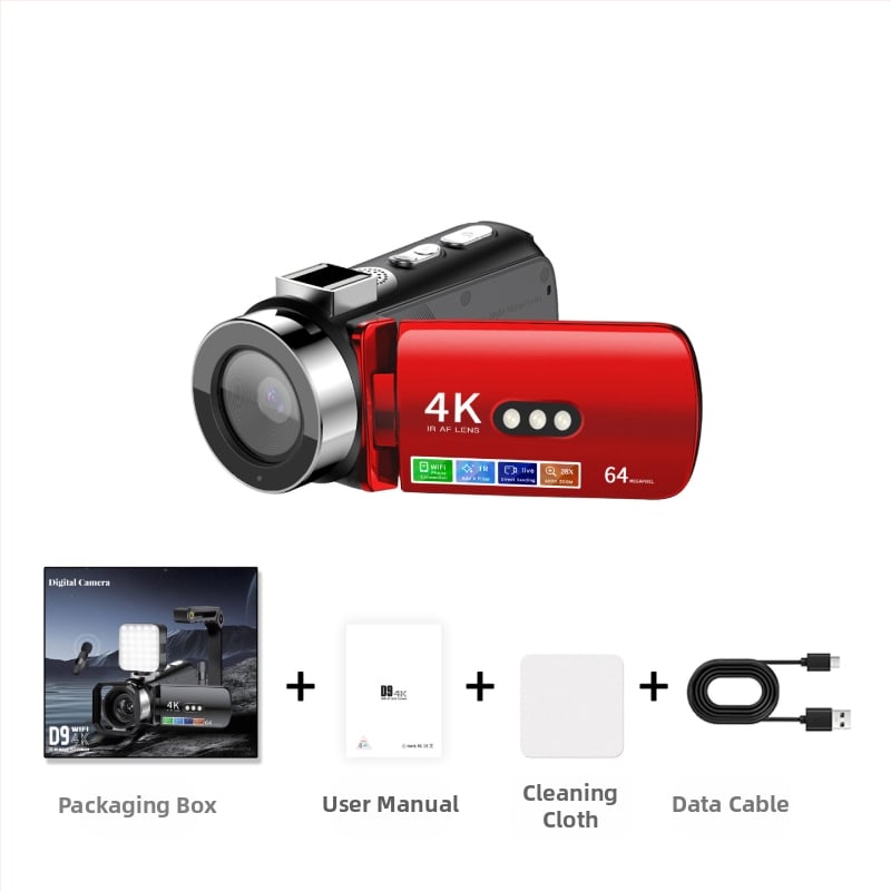 D9 ενσωματωμένη κάμερα με νυχτερινή όραση, 4K βίντεο και WiFi εγγραφή