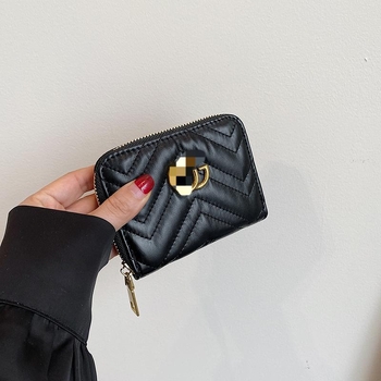 Sieviešu PU ādas maku-kluč ar rāvējslēdzēju, lielā kapacitāte, ģeometrisks raksts, iekšpuse no sintētiskās ādas, daudzfunkcionāls kartes turētājs